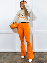 Load image into Gallery viewer, Fiona High Waisted Bell Bottom Flare Jeans - Orange