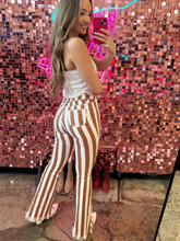 Load image into Gallery viewer, Farrah Broadway Girl Striped Flares