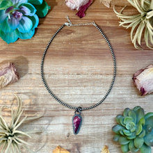 Load image into Gallery viewer, ***FREE Sterling Silver Pearl Necklace + MJ Purple Spiny Oyster Pendant