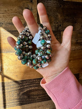 Load image into Gallery viewer, 10 mm Sterling Silver Pearls bracelet and turquoise