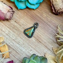 Load image into Gallery viewer, FREE Sterling Silver Necklace + MJ Triangle Royston Turquoise Charm