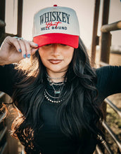 Load image into Gallery viewer, Whiskey Bent Hell Bound Trucker Hat