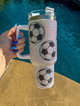 Load image into Gallery viewer, Sports Rhinestone Tumblers