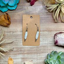 Load image into Gallery viewer, Mother of Pearl &amp; Sterling Silver Dangle Earrings