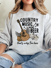 Load image into Gallery viewer, Country Music And Beer Graphic