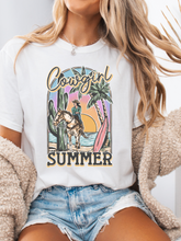 Load image into Gallery viewer, Cowgirl Summer Graphic Tee