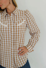 Load image into Gallery viewer, The Gingham Pearl Snap
