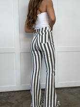 Load image into Gallery viewer, Farrah Broadway Girl Striped Flares