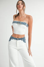 Load image into Gallery viewer, Denim Contrast top and Pant SETS
