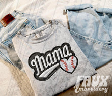 Load image into Gallery viewer, FAUX Varsity Mama Sweatshirt