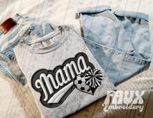 Load image into Gallery viewer, FAUX Varsity Mama Sweatshirt