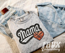 Load image into Gallery viewer, FAUX Varsity Mama Sweatshirt