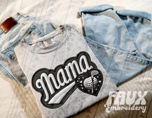 Load image into Gallery viewer, FAUX Varsity Mama Sweatshirt