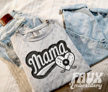 Load image into Gallery viewer, FAUX Varsity Mama Sweatshirt