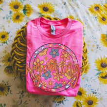 Load image into Gallery viewer, Retro Floral Tee - Hot Pink