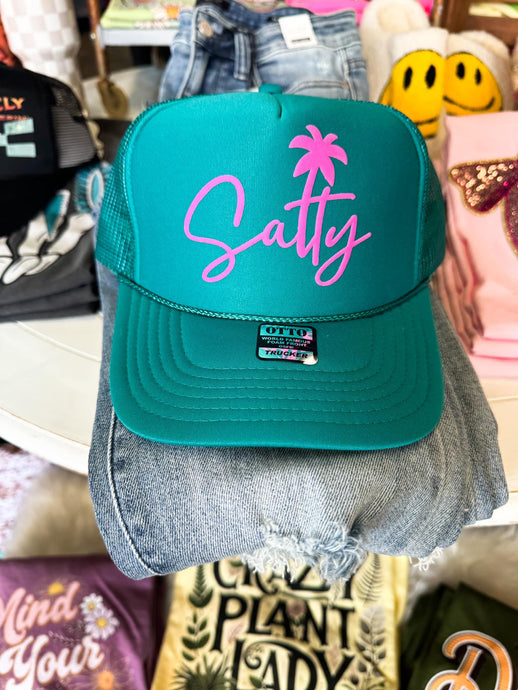 Salty Trucker Hat - PUFF print