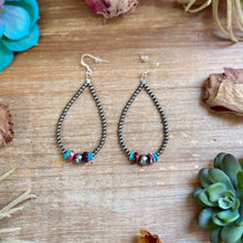 Load image into Gallery viewer, Purple Spiny Oyster &amp; Turquoise Statement Earrings