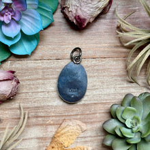 Load image into Gallery viewer, MJ Oval Turquoise Pendant – Sterling Silver