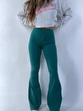 Load image into Gallery viewer, Fiona High Waisted Bell Bottom Flare Jeans - Teal