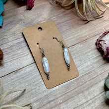 Load image into Gallery viewer, Mother of Pearl &amp; Sterling Silver Dangle Earrings