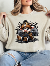 Load image into Gallery viewer, Work Hard, Moo Hard Graphic
