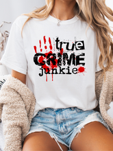 Load image into Gallery viewer, True Crime Junkie Graphic