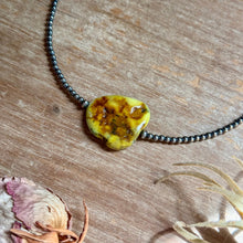 Load image into Gallery viewer, 3mm Sterling Silver Pearl &amp; Palomino Variscite Necklace