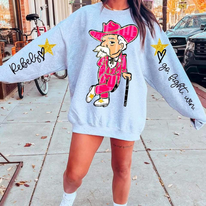 Glitz & Glam Football Sweatshirt W/Sleeves