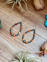 Load image into Gallery viewer, Orange Spiny Oyster Heart Statement Earrings