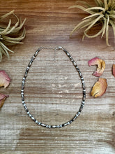 Load image into Gallery viewer, White Buffalo Torpedo choker Sterling Silver Pearls