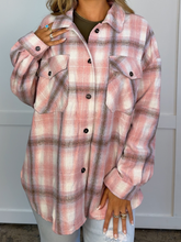 Load image into Gallery viewer, Laylie Plaid Flannel – Oversized Long Sleeve