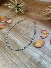 Load image into Gallery viewer, White Buffalo Torpedo choker Sterling Silver Pearls