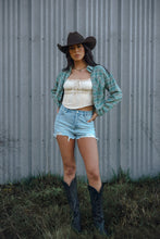 Load image into Gallery viewer, Saylor Distressed Denim Shorts - Light Wash