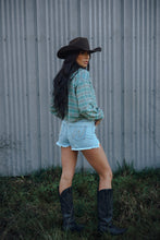 Load image into Gallery viewer, Saylor Distressed Denim Shorts - Light Wash