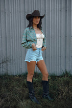 Load image into Gallery viewer, Saylor Distressed Denim Shorts - Light Wash