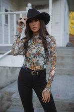 Load image into Gallery viewer, Floral Mesh Long Sleeve Top