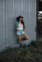 Load image into Gallery viewer, Saylor Distressed Denim Shorts - Light Wash