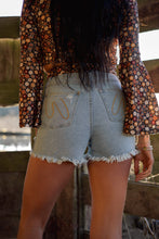 Load image into Gallery viewer, Brooke High Waisted Denim Shorts