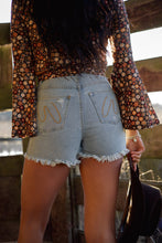 Load image into Gallery viewer, Brooke High Waisted Denim Shorts
