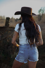 Load image into Gallery viewer, Breanne Distressed High Rise Shorts