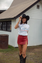Load image into Gallery viewer, Call It Even Side Slit Leather Skorts