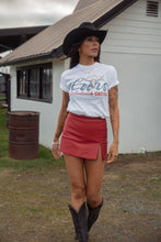 Load image into Gallery viewer, Call It Even Side Slit Leather Skorts