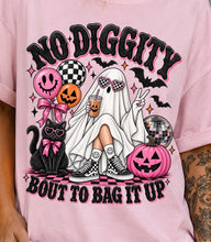 Load image into Gallery viewer, No Diggity Bout to Bag It Up Halloween Graphic Tee