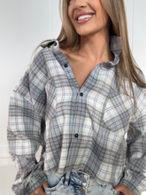 Load image into Gallery viewer, Rory Plaid Cropped Flannel