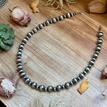 Load image into Gallery viewer, 12mm Sterling Silver Pearl Statement Necklace
