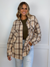 Load image into Gallery viewer, Laylie Plaid Flannel – Oversized Long Sleeve