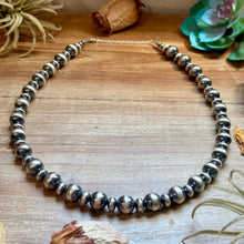 Load image into Gallery viewer, 12mm Sterling Silver Pearl Statement Necklace