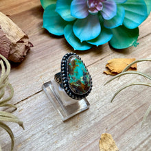 Load image into Gallery viewer, MJ Ring Pear-Shaped Turquoise Sterling Silver