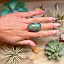 Load image into Gallery viewer, MJ Freeform Turquoise Ring – Sterling Silver
