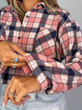 Load image into Gallery viewer, Rory Plaid Cropped Flannel